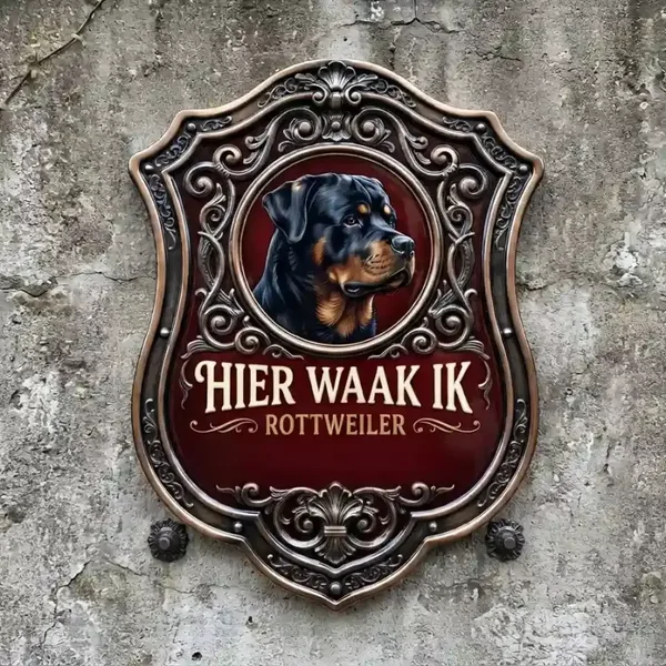 Rottweiler Waakbord Schild - Acryl 4mm