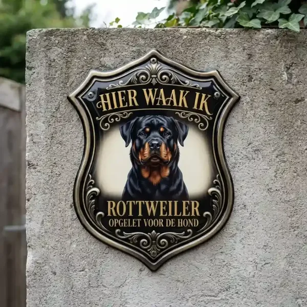 Rottweiler Waakbord Schild – 4mm Acryl