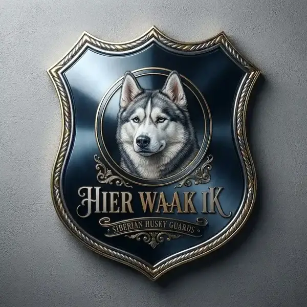 Luxe Waakbord Husky Schild - Acryl 4mm
