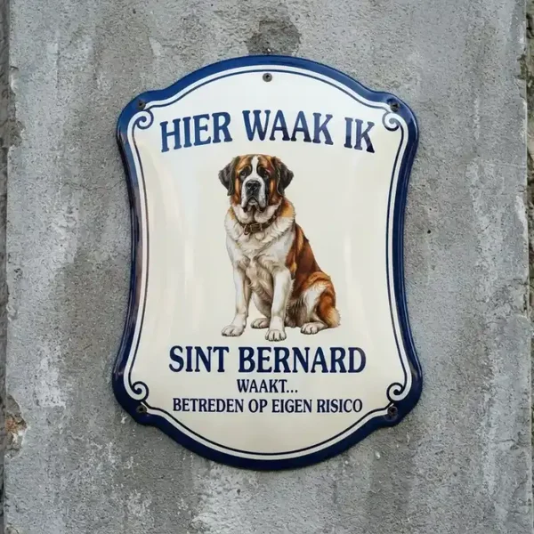 Sint Bernard Waakbord Acryl 4mm