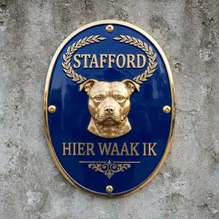Waakbord Stafford Acryl 4mm - Hier Waak Ik