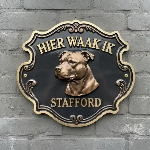 Stafford Waakbord Acryl Hier Waak Ik