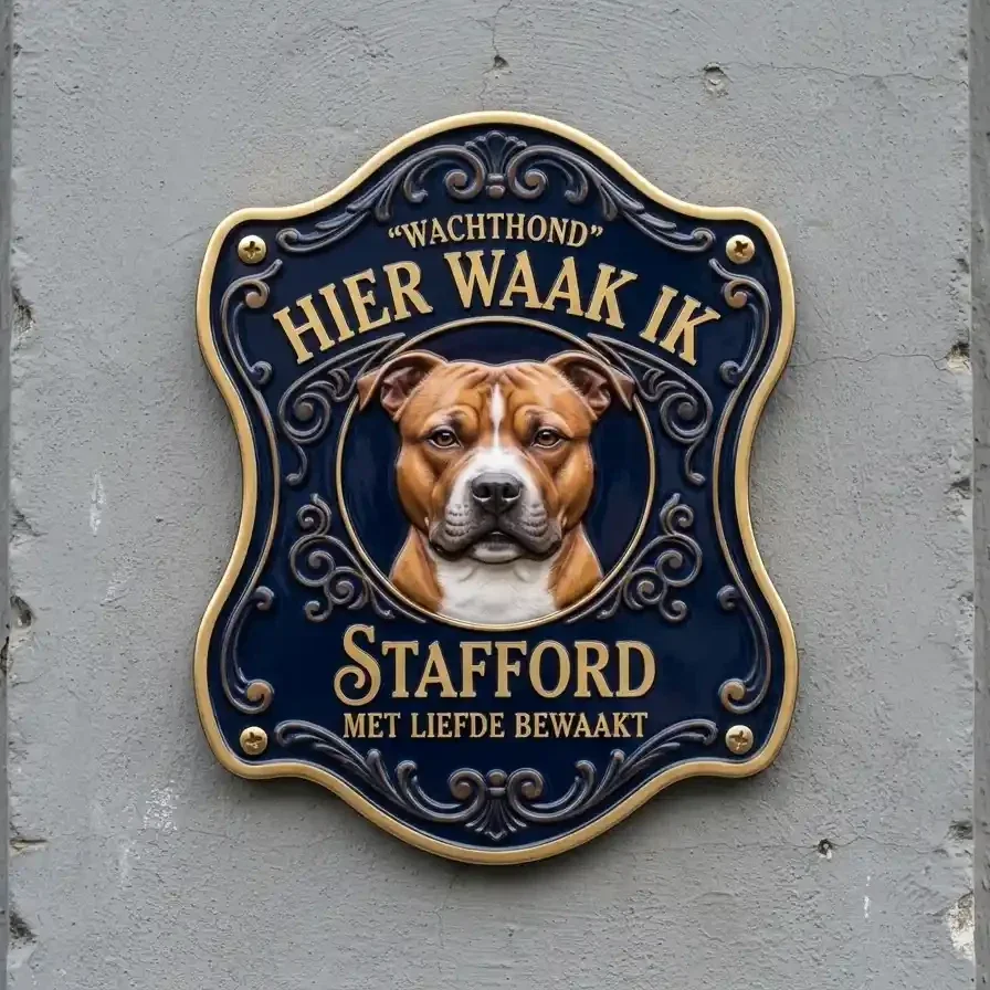 Waakbord Stafford - Hier Waak Ik