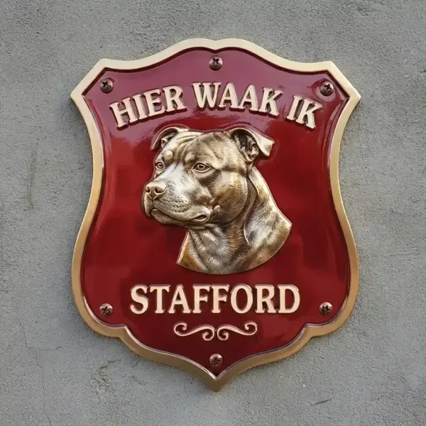 Acryl Waakbord Stafford Schild 4mm