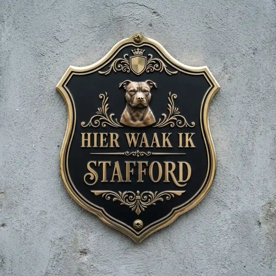 Waakbord Stafford Schild Acryl 4mm