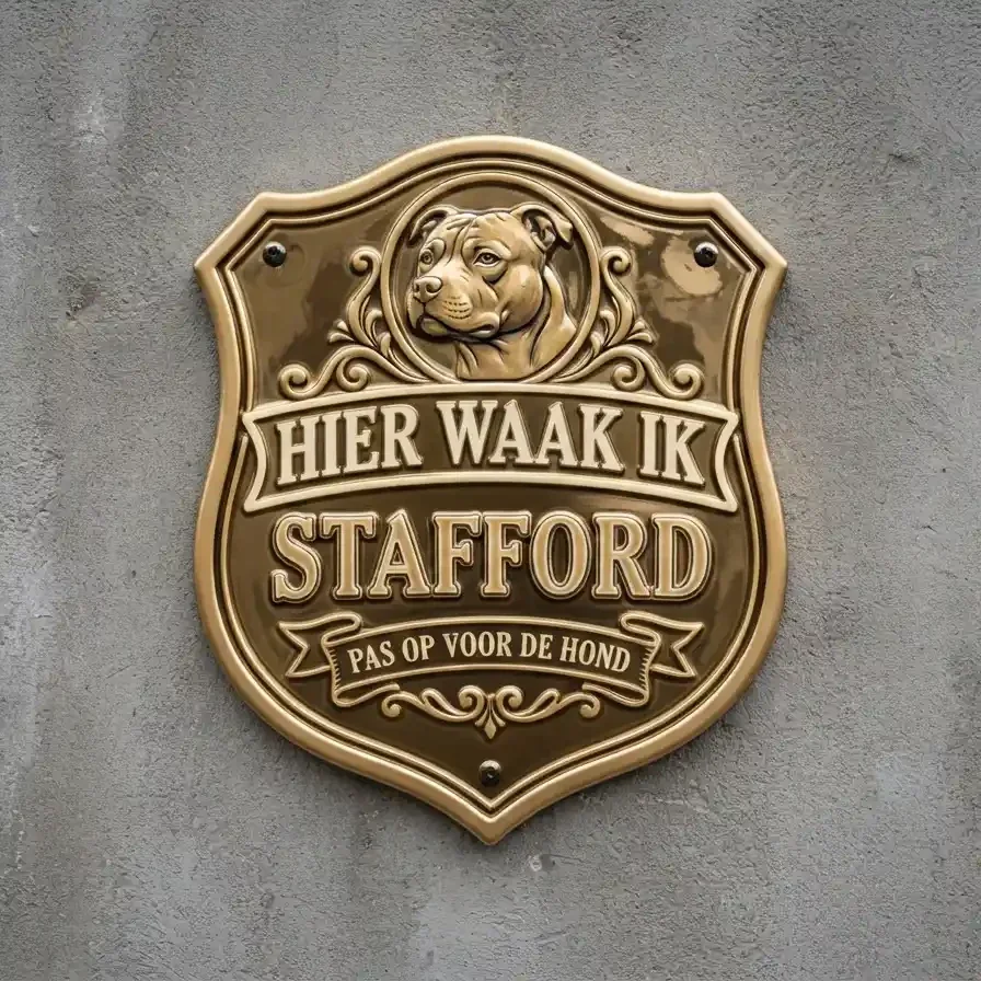 Waakbord Stafford - Schild Acryl 4mm