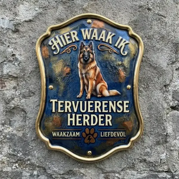 Waakbord Tervuerense Herder Acryl