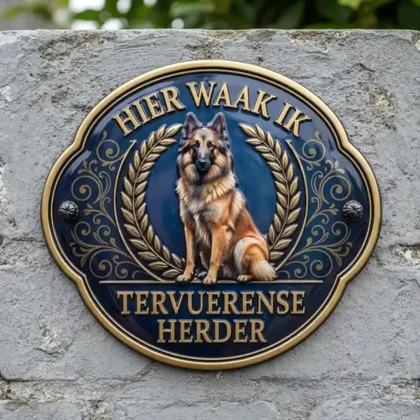 Waakbord Tervuerense Herder - Acryl 4mm