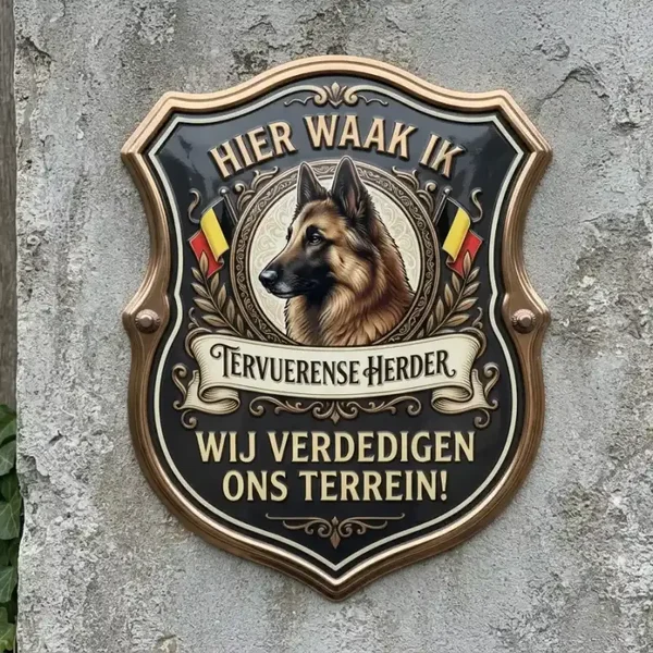Tervuerense Herder Waakbord Schild