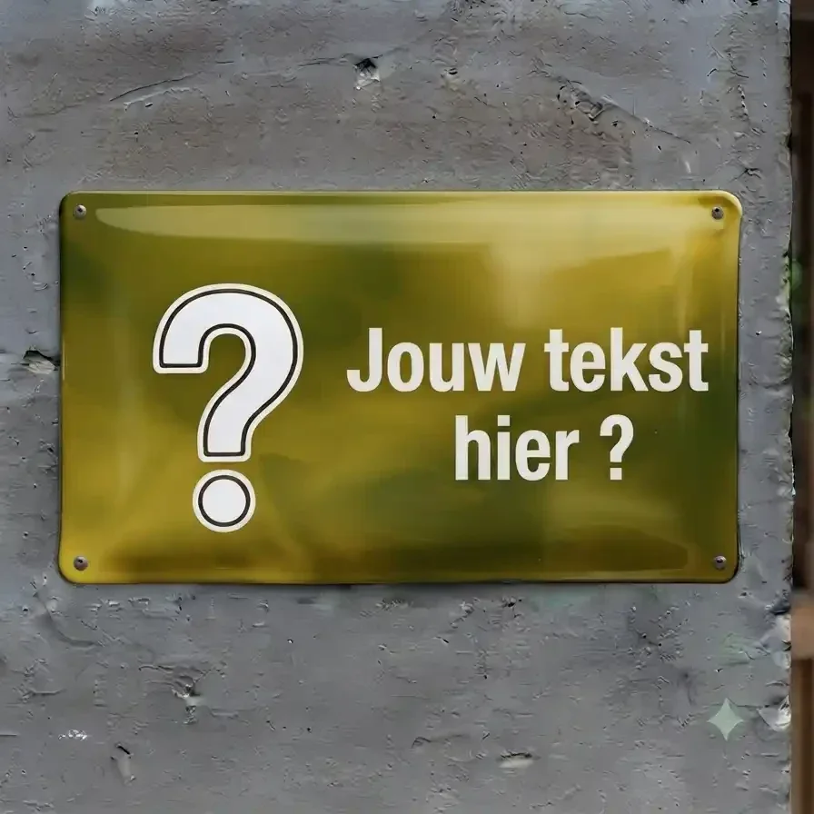 Persoonlijk Waakbord met Eigen Hond en Tekst – Vol Metaal