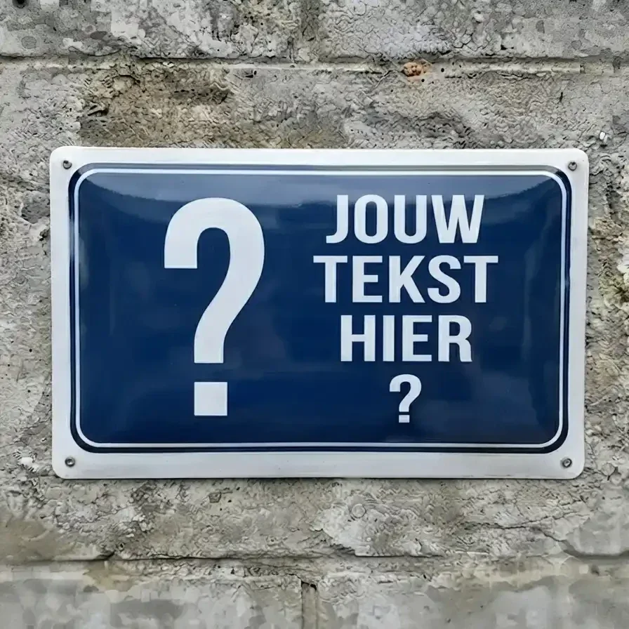 Vol Metalen Waakbord met Eigen Hond en Tekst Personaliseren