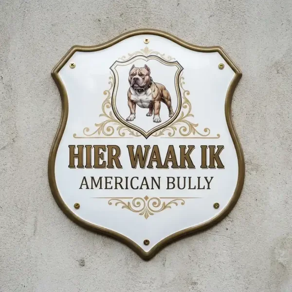 Waakbord American Bully Acryl 4mm