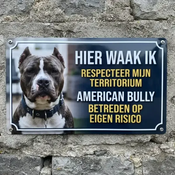 Waakbord American Bully
