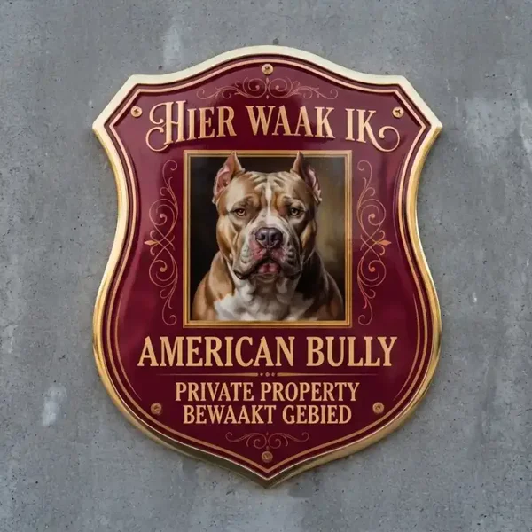 Waakbord American Bully Schild Acryl 4mm