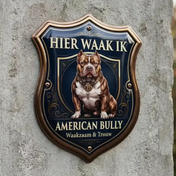 Waakbord American Bully Schild Acryl 4mm