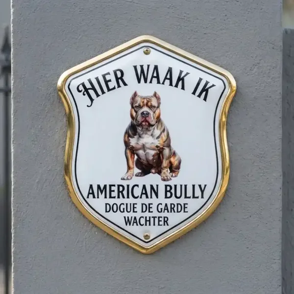 Waakbord American Bully Schild - Acryl
