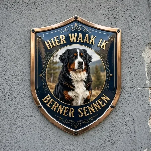 Waakbord Berner Sennen - Schild Acryl 5mm