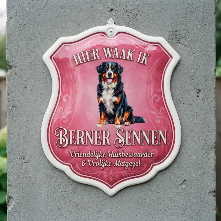 Waakbord Berner Sennen Schild