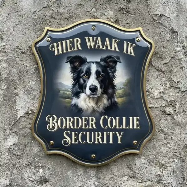Waakbord Border Collie - Acryl 4mm (25x30 / 35x40)