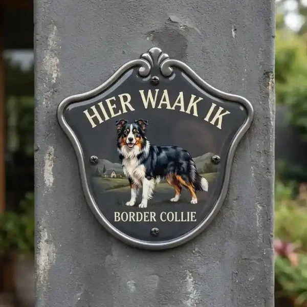 Waakbord Border Collie - Acryl 4mm