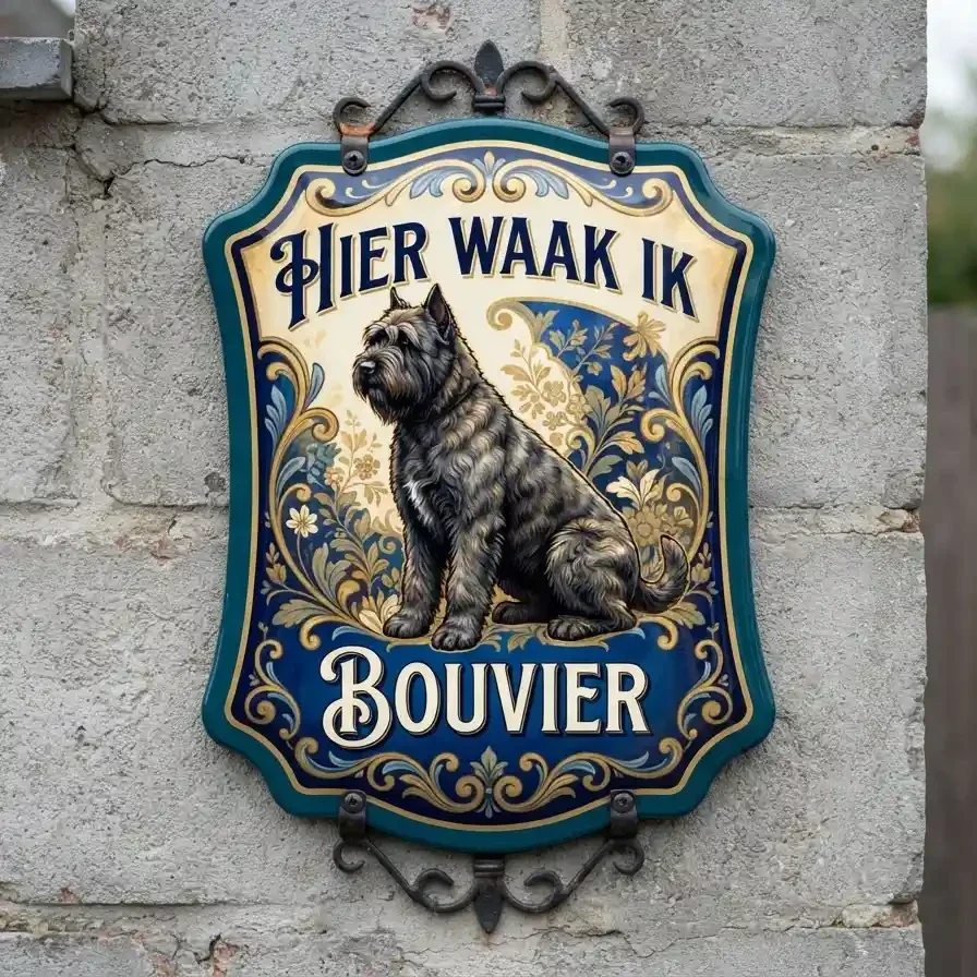 Waakbord Bouvier - Acryl 4mm