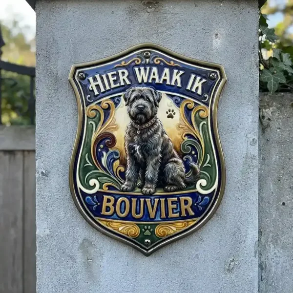 Waakbord Bouvier Schild Acryl 4mm - 25x30 / 35x40cm