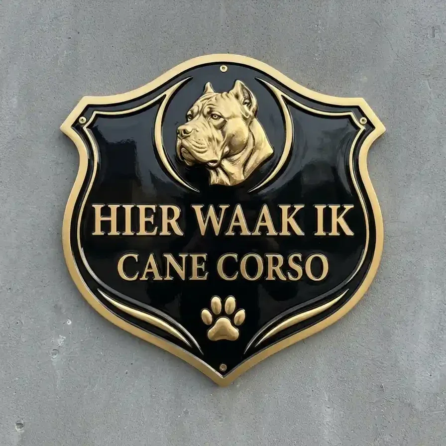 Waakbord Cane Corso Schild Acryl 4mm