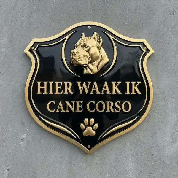 Waakbord Cane Corso Schild Acryl 4mm