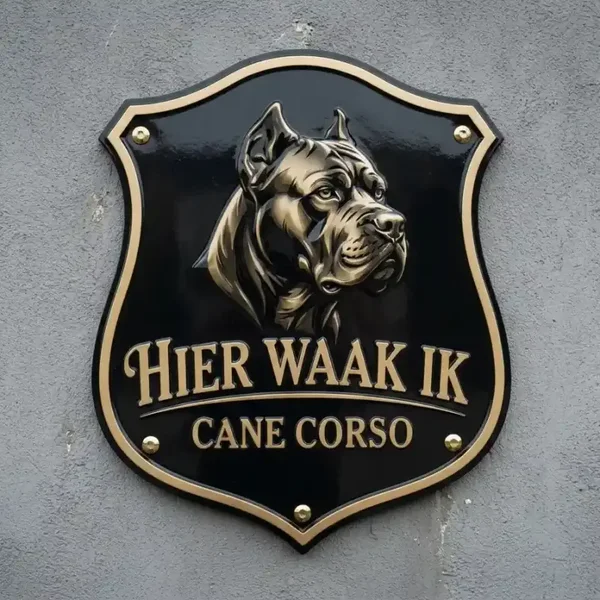 ​Waakbord Cane Corso Schild Acryl 4mm