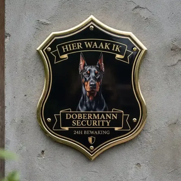 ​Waakbord Dobermann - Acryl 4mm