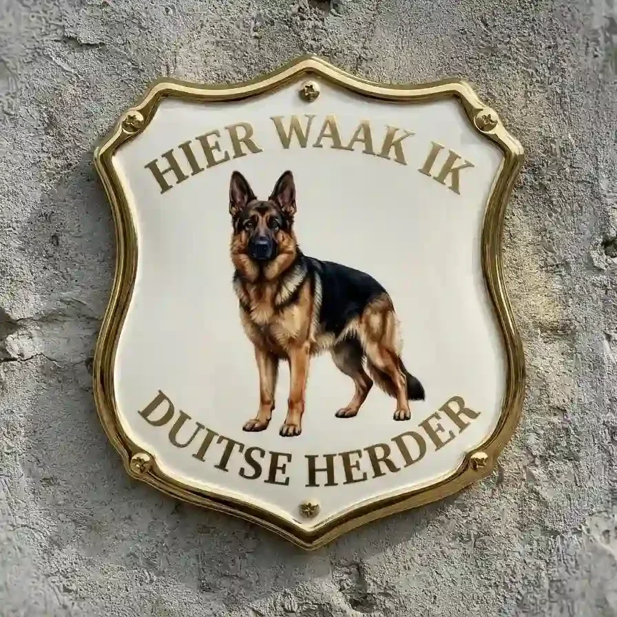 Waakbord Duitse Herder Acryl Schild