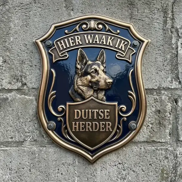 Waakbord Duitse Herder - Luxe Acryl Schild