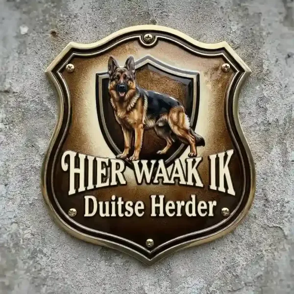 Waakbord Duitse Herder Schild 4mm Acryl