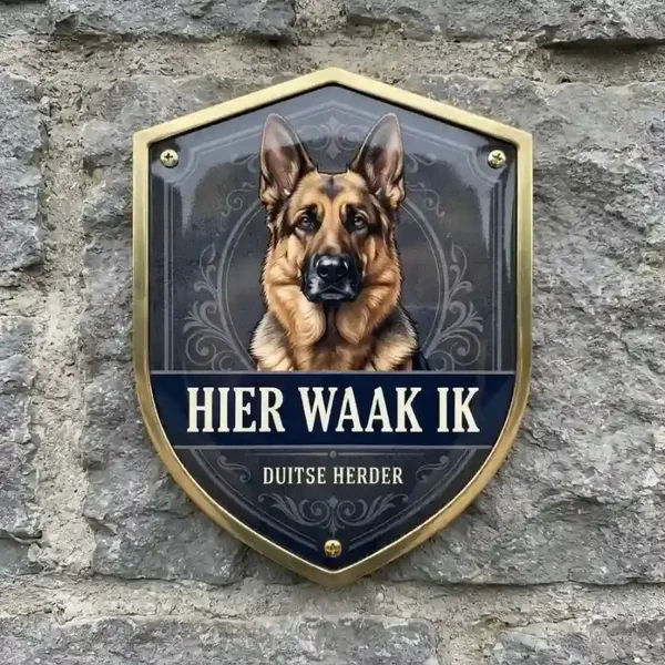 Waakbord Duitse Herder Acryl Schild 4mm
