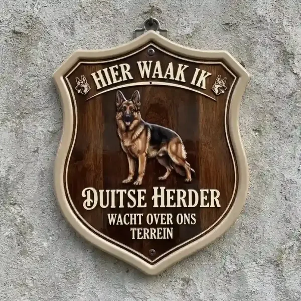 Waakbord Duitse Herder Schild Acryl 4mm