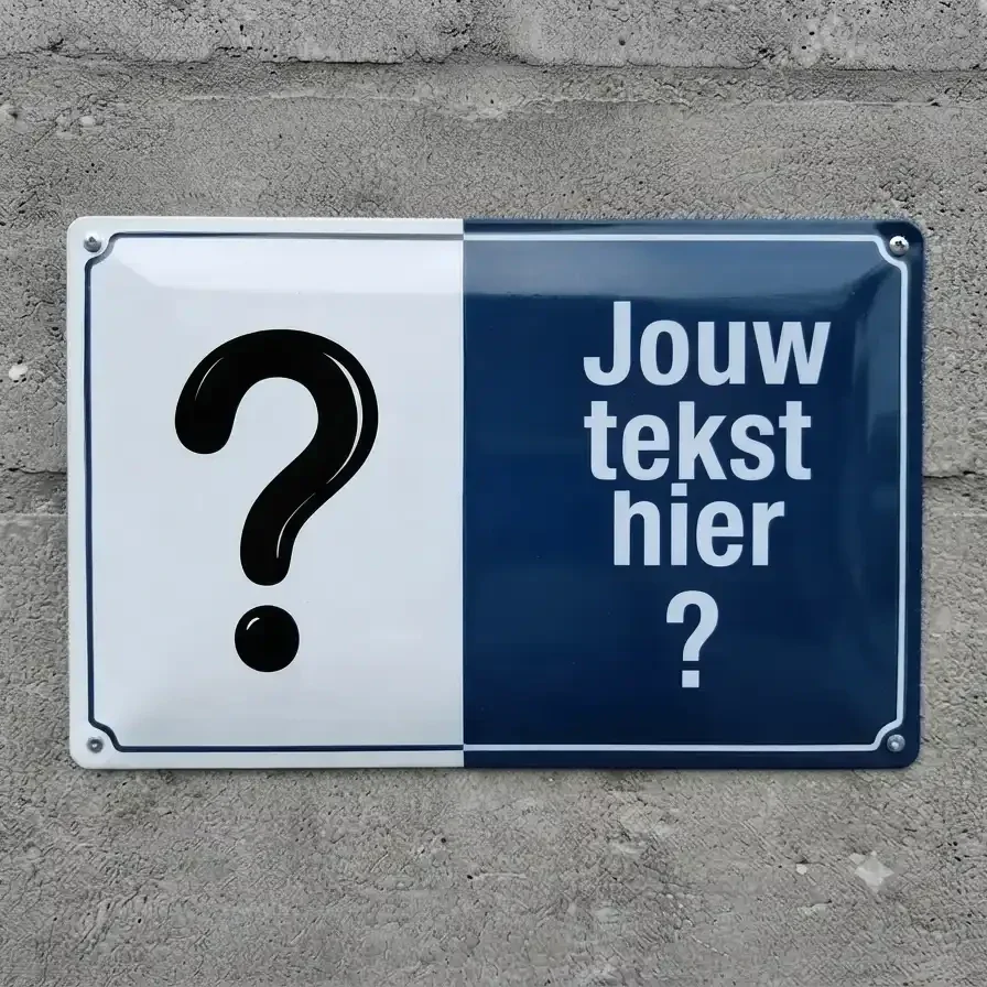 Gepersonaliseerd Metalen Waakbord met Eigen Hond en Tekst
