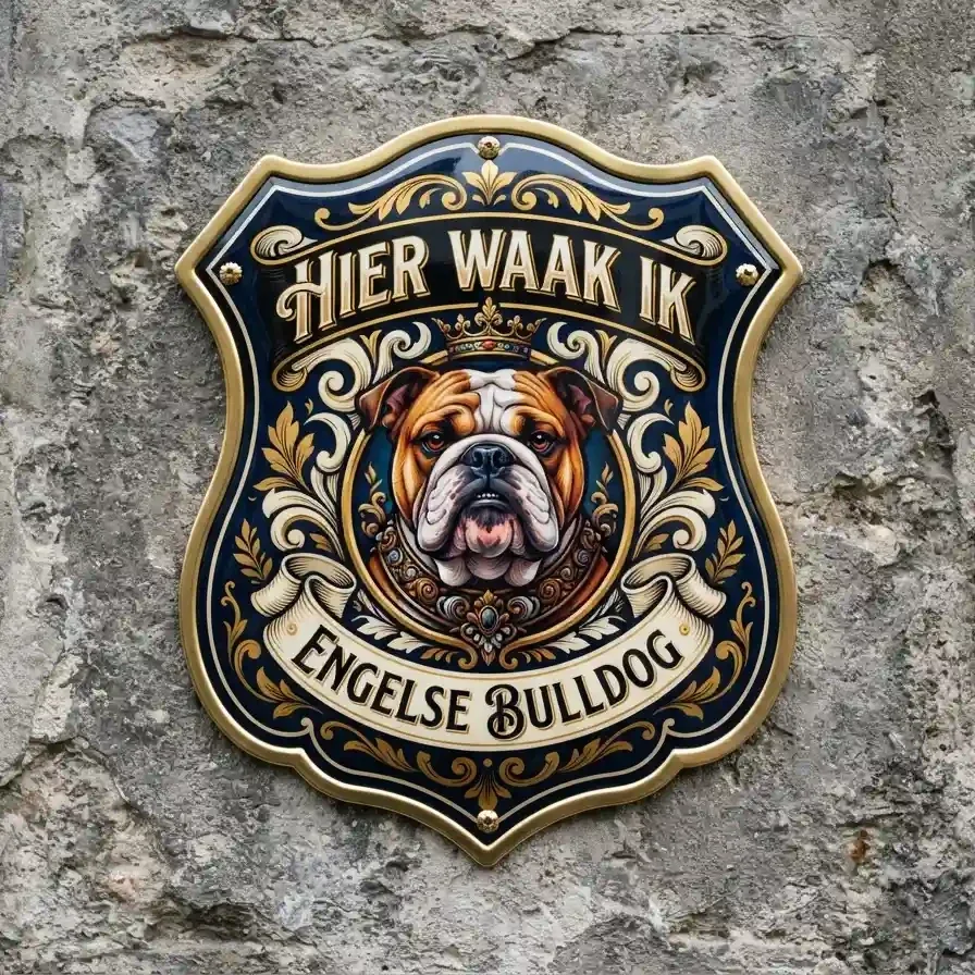 Waakbord Engelse Bulldog 4mm