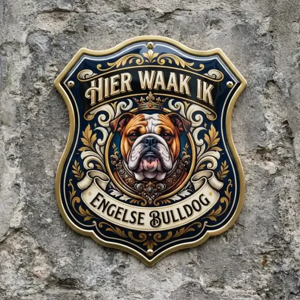 Waakbord Engelse Bulldog 4mm