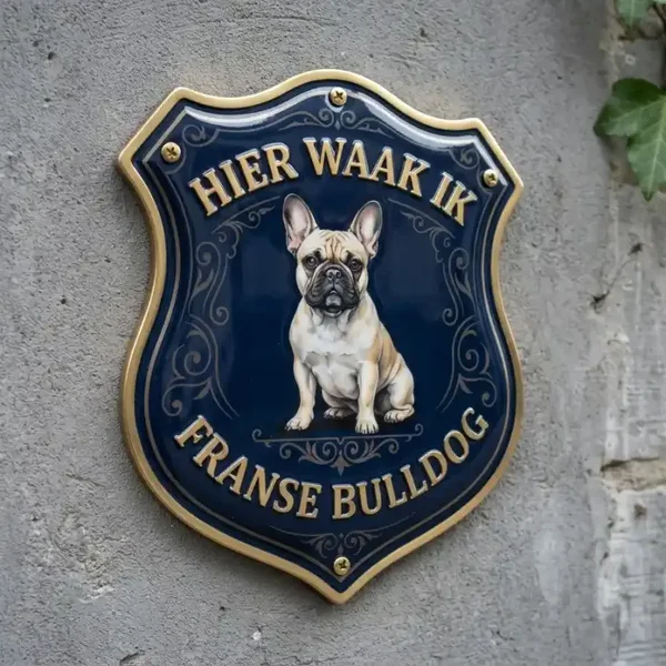 Naam: Waakbord Franse Bulldog - Acryl 4mm