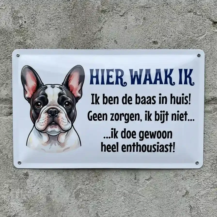 Waakbord Franse Bulldog 6 designs