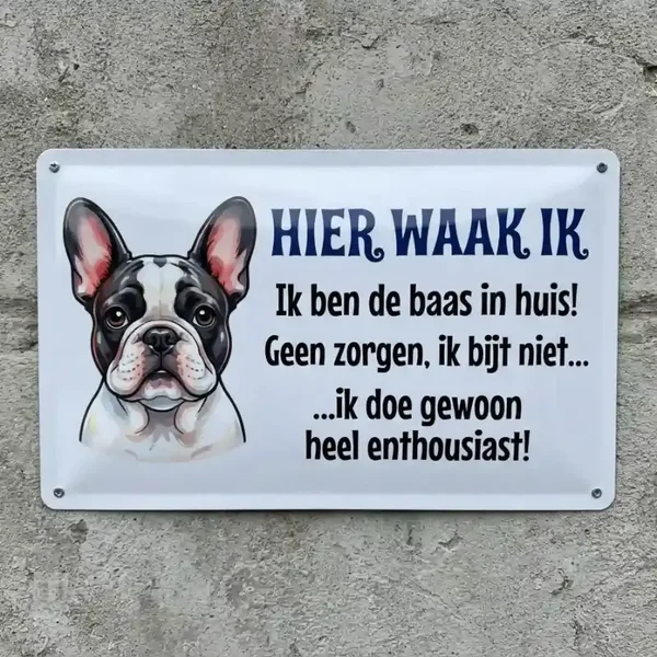 Waakbord Franse Bulldog 6 designs