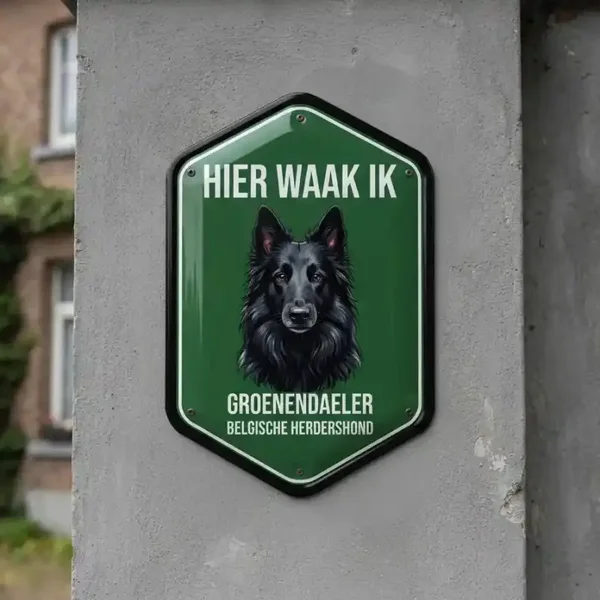 Waakbord Groenendaeler Acryl 4mm