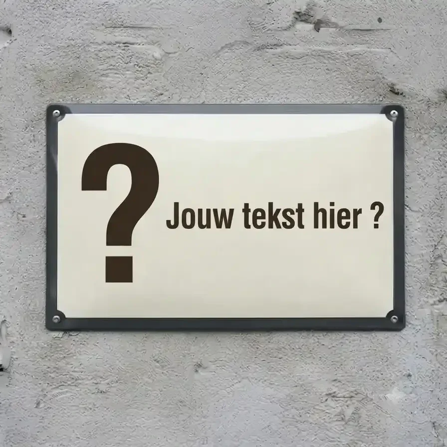 Gepersonaliseerd Metalen Honden Waakbord - Eigen Foto & Tekst