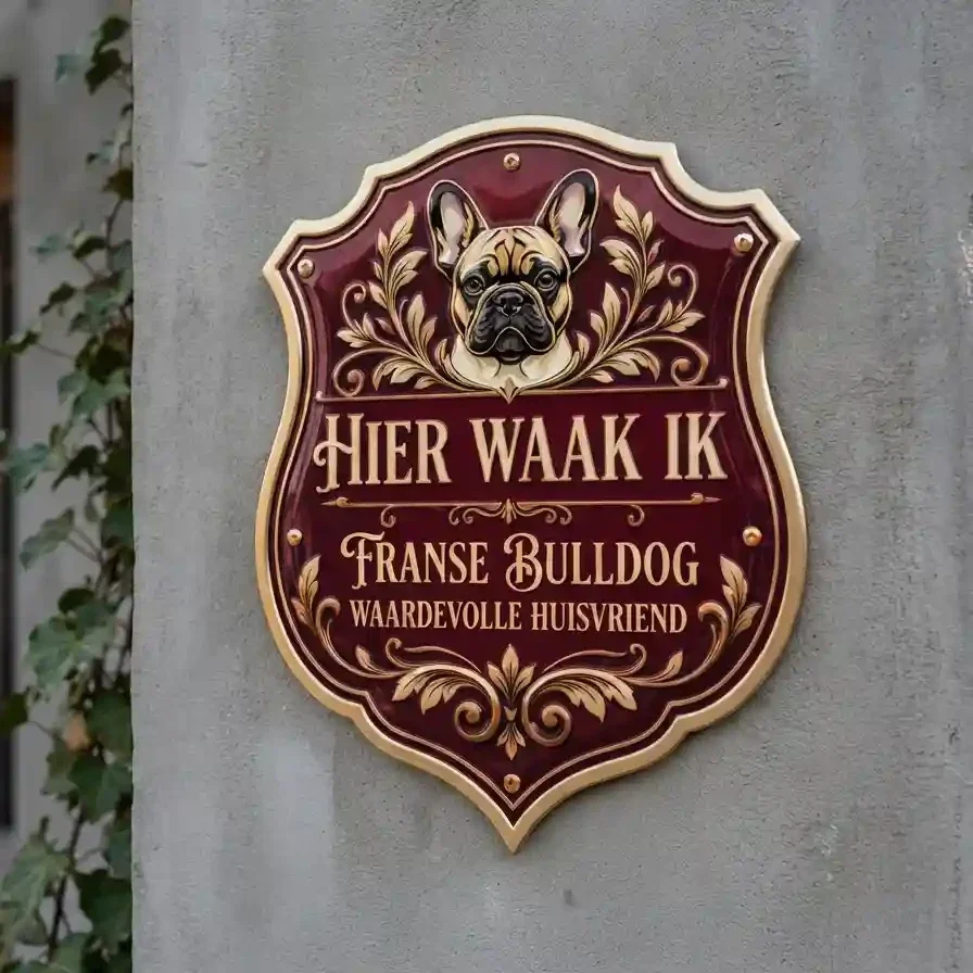 Waakbord Franse Bulldog - Acryl