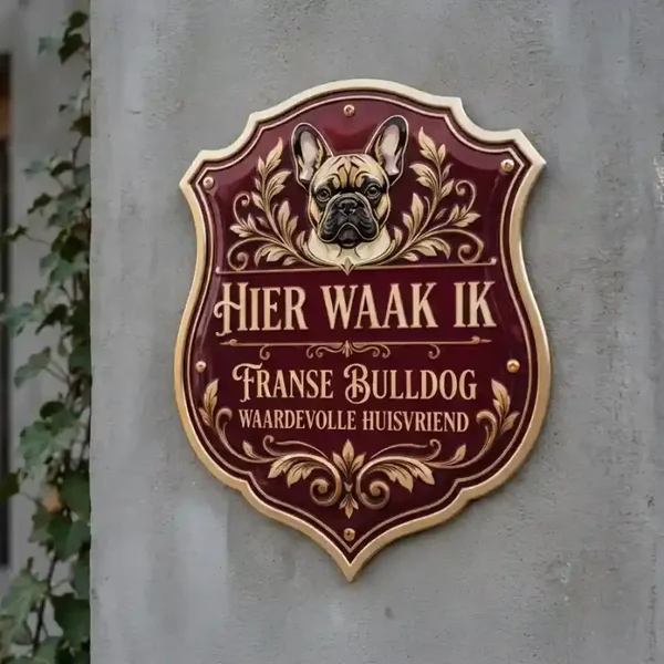 Waakbord Franse Bulldog - Acryl