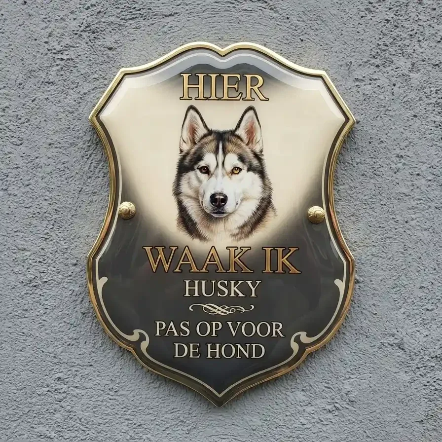 Waakbord Husky Schild - 4mm Acryl