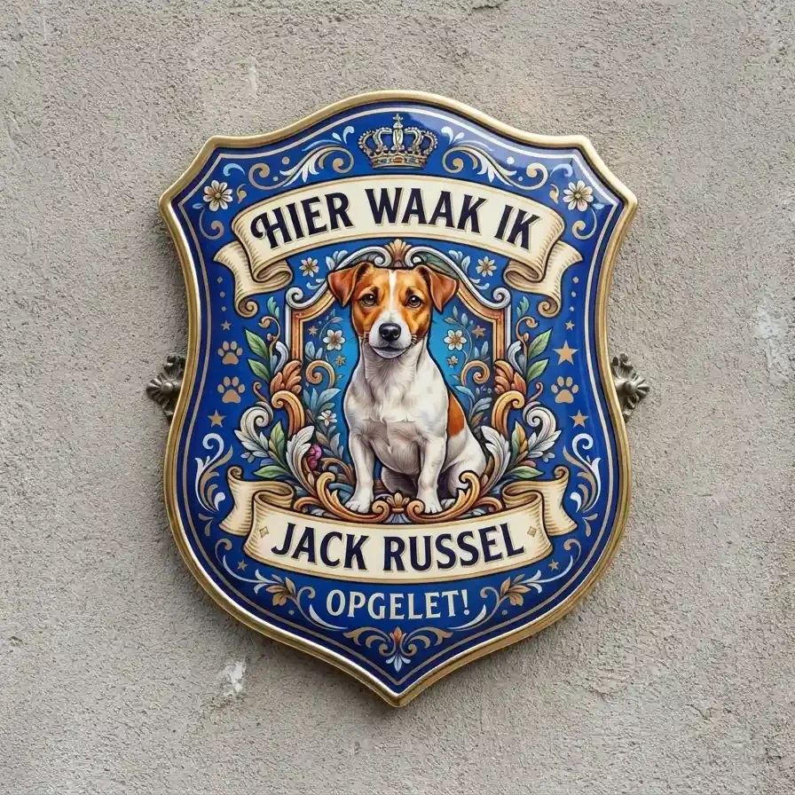 Waakbord Jack Russel - Acryl Schild (25x30 / 35x40)