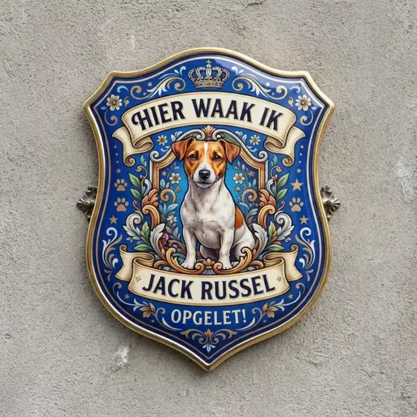 Waakbord Jack Russel - Acryl Schild (25x30 / 35x40)
