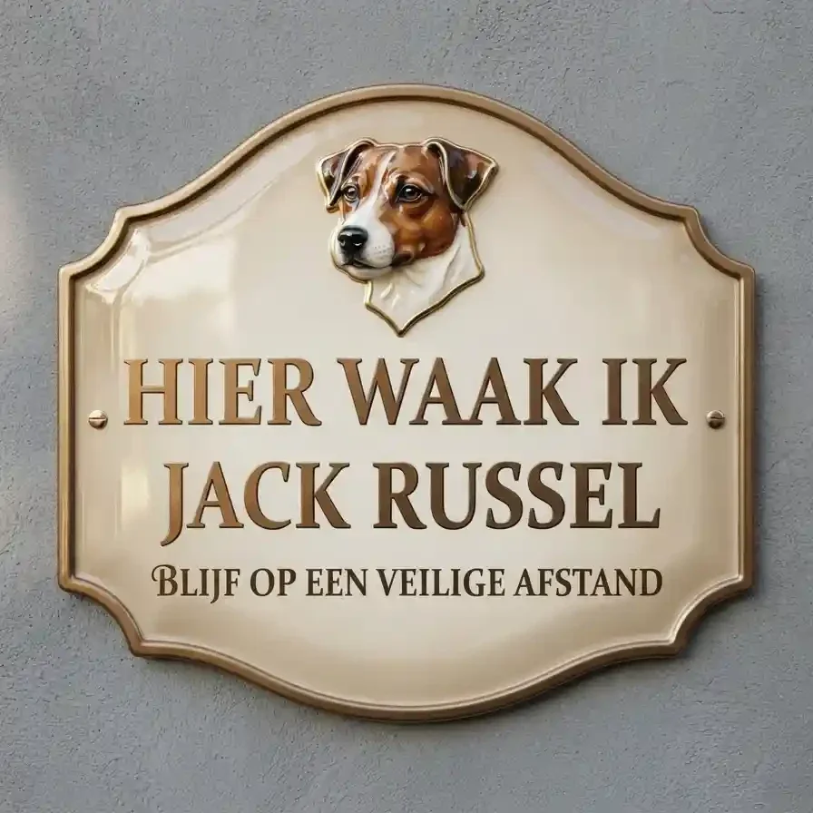 Waakbord Jack Russel Acryl Schild