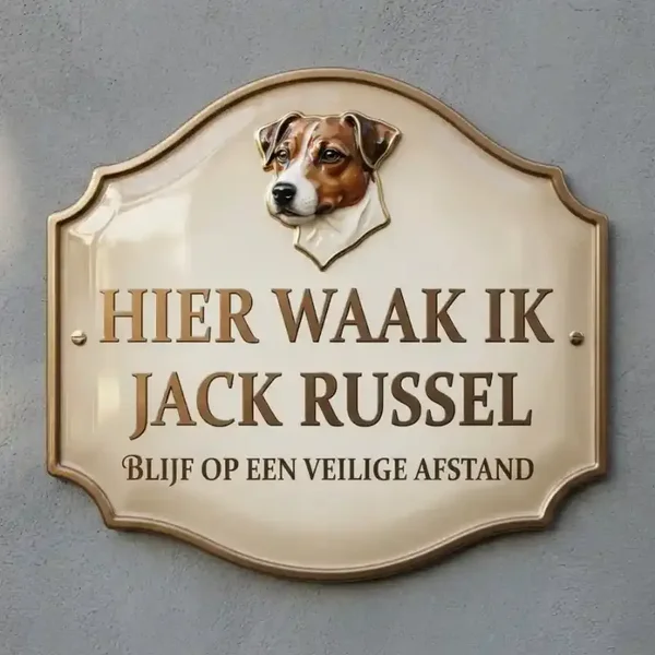 Waakbord Jack Russel Acryl Schild